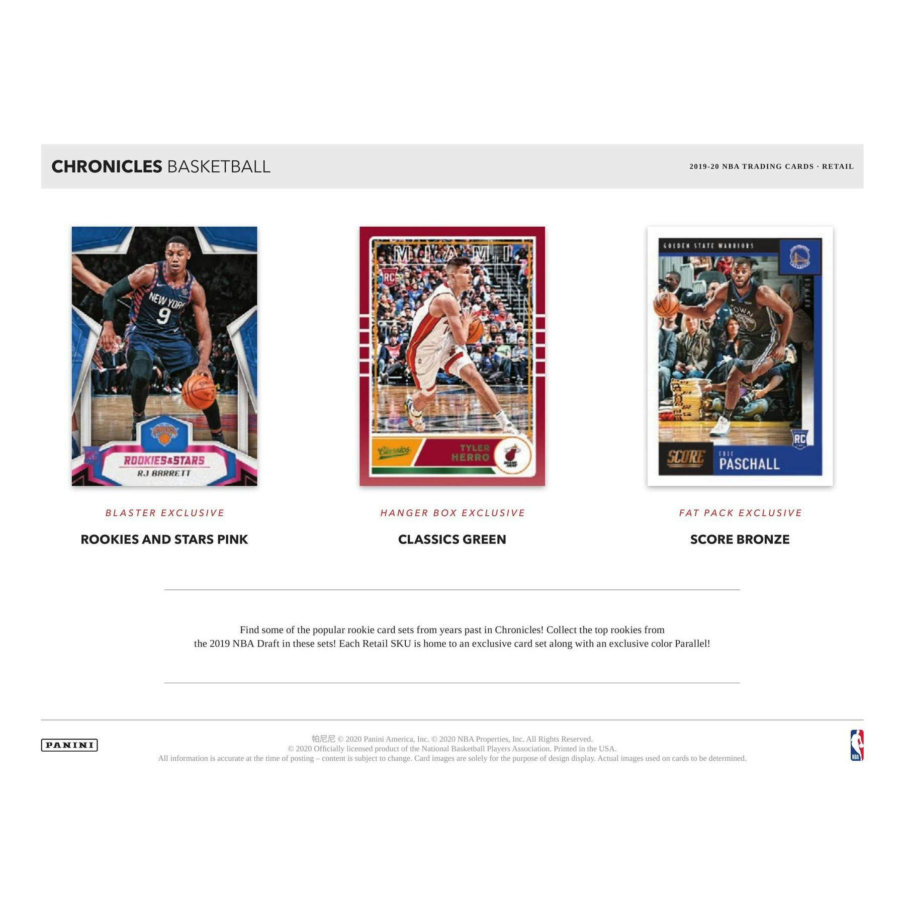 2019/20 Panini Chronicles Basketball Jumbo Value Pack (Lot of 12) (Reed Buy)
