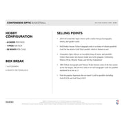 2019/20 Panini Contenders Optic Basketball Hobby Box