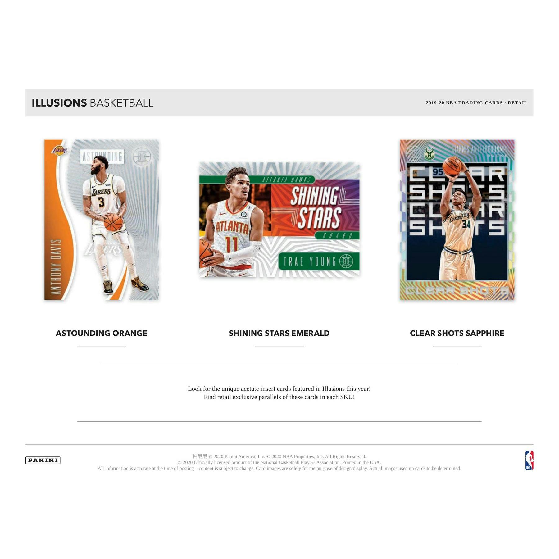2019/20 Panini Illusions Basketball Blaster Box