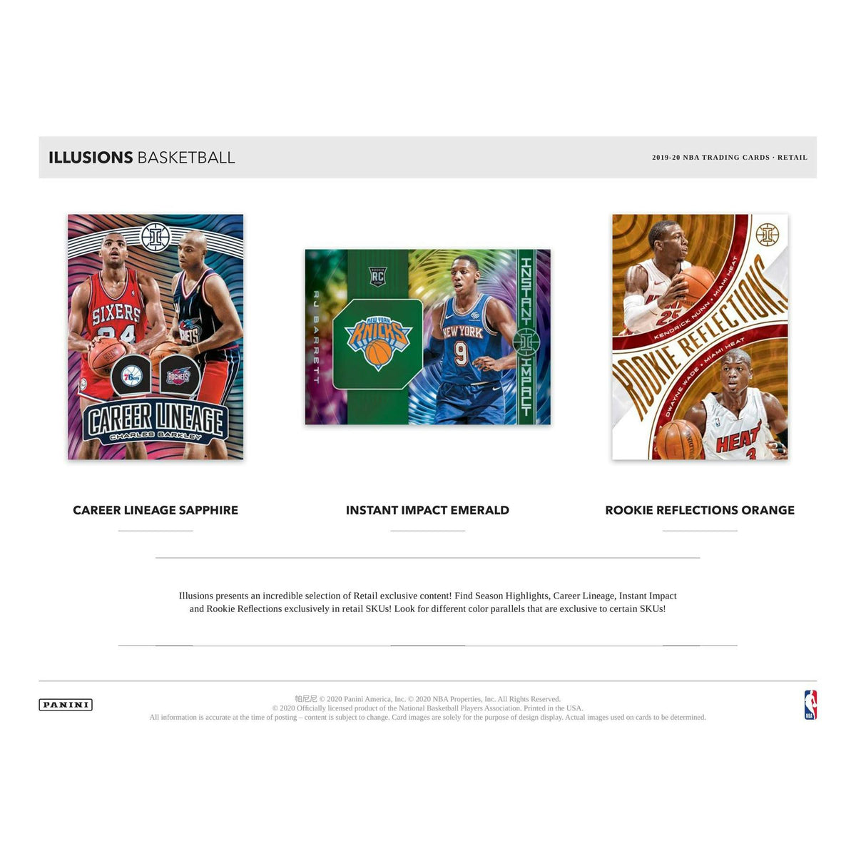 2019/20 Panini Illusions Basketball Blaster Box