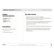 2019/20 Panini National Treasures Basketball Hobby 4-Box Case