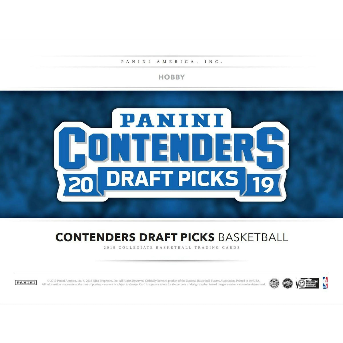 2019/20 Panini Contenders Draft Basketball Hobby Box