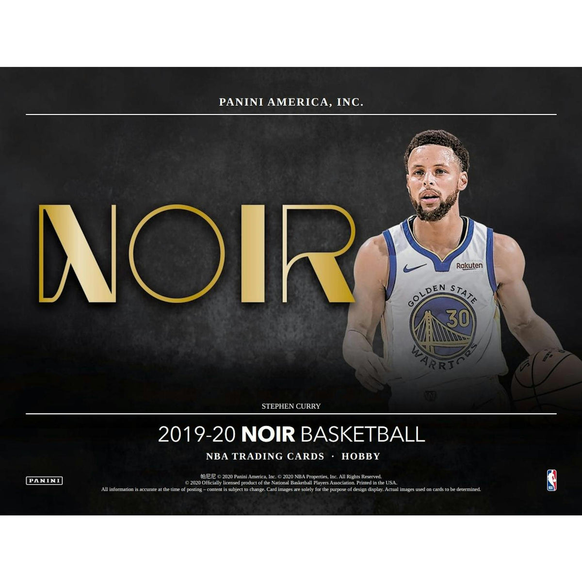 2019/20 Panini Noir Basketball Hobby Box