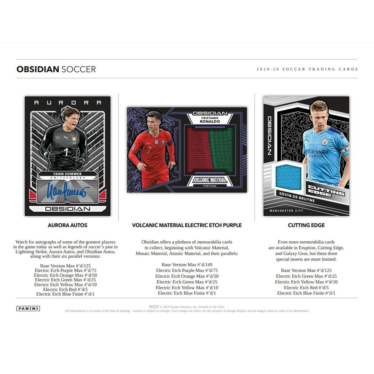 2019/20 Panini Obsidian Soccer Hobby Box