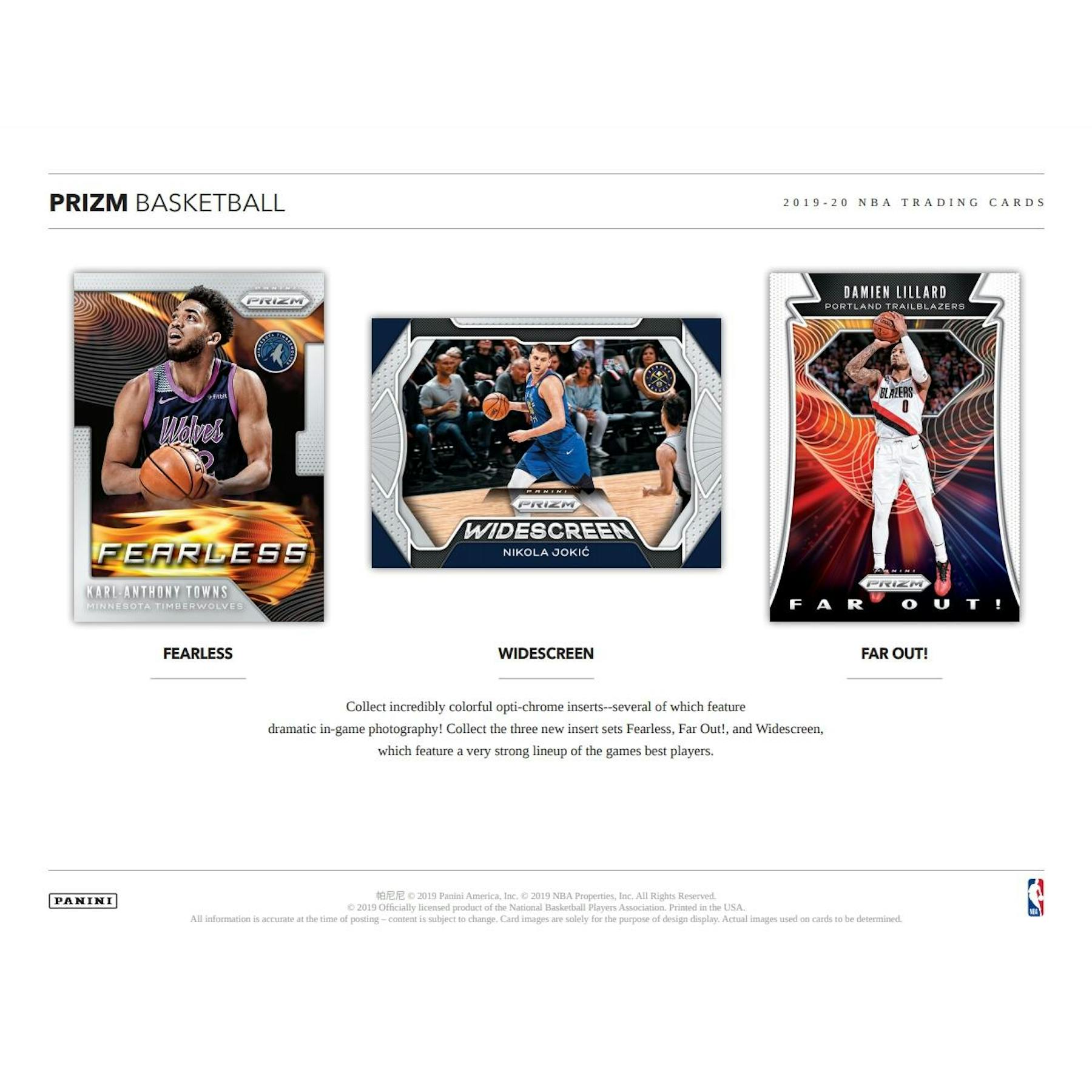 2019/20 Panini Prizm Basketball Hobby Box