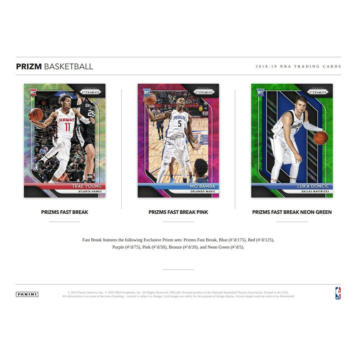 2019/20 Panini Prizm Fast Break Basketball Box