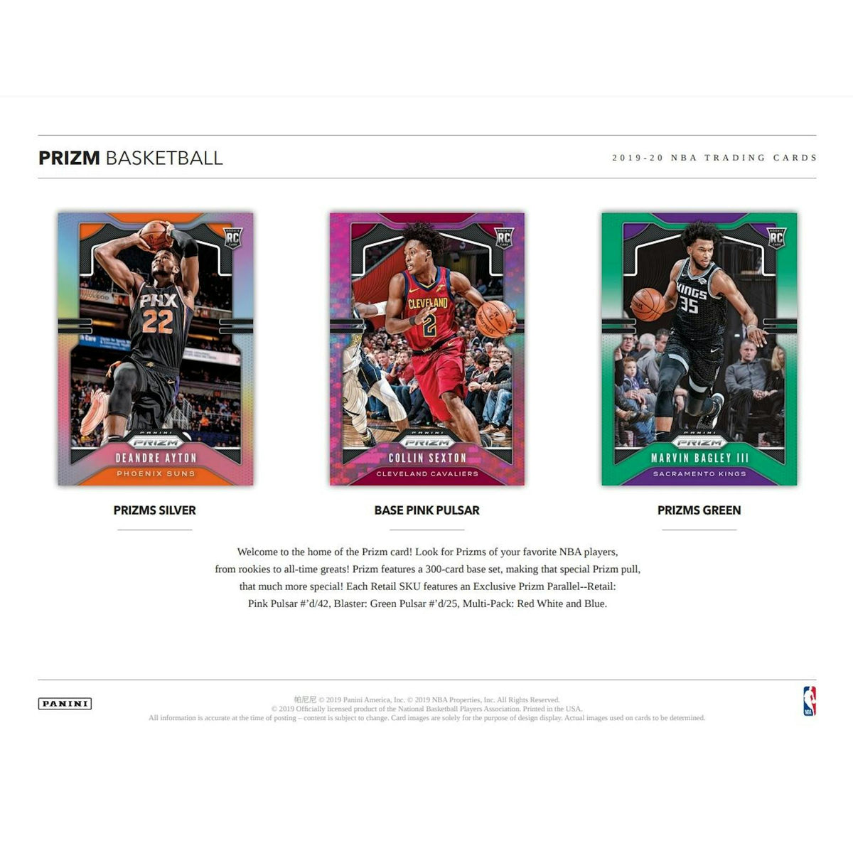 2019/20 Panini Prizm Basketball Multi Cello Pack