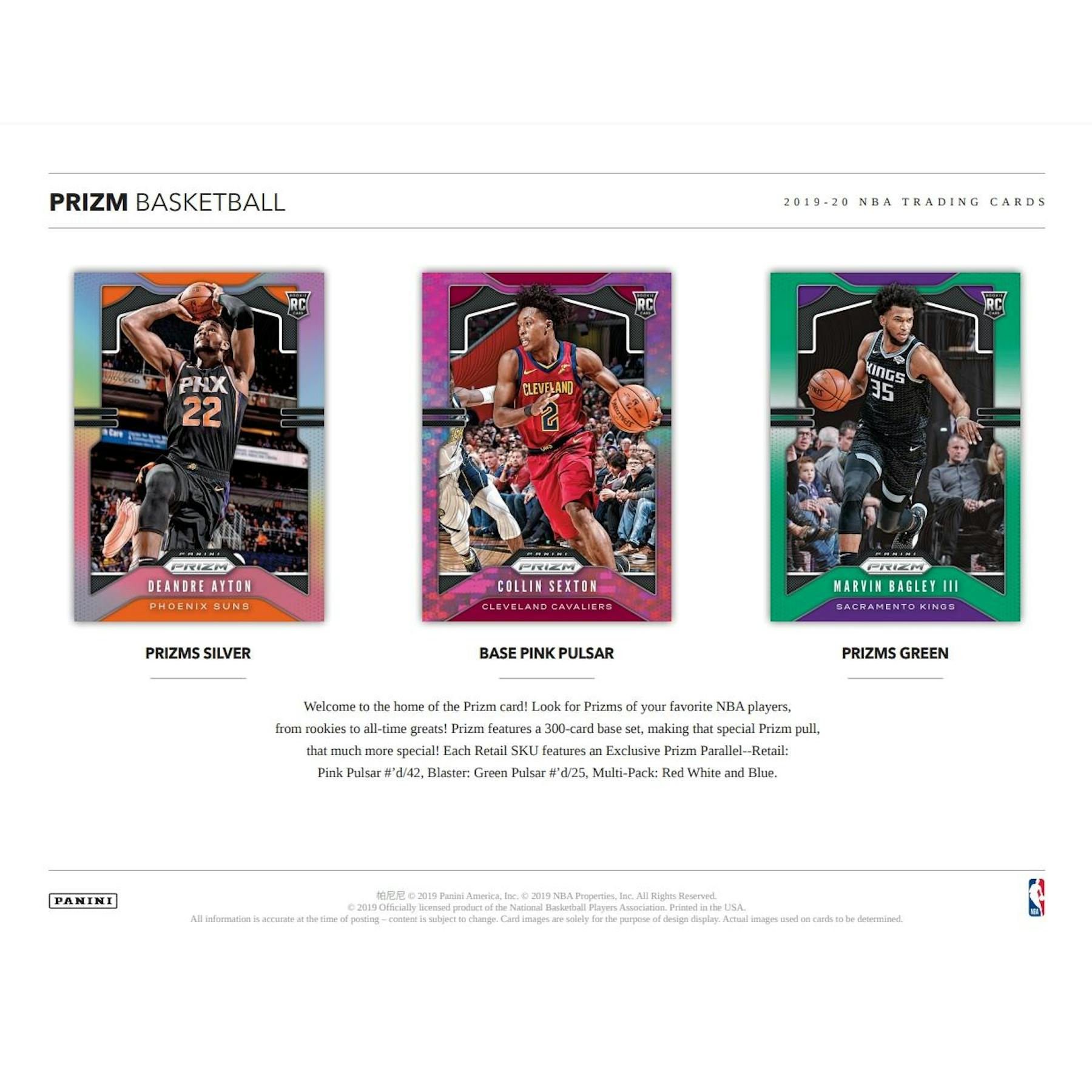 2019/20 Panini Prizm Basketball Multi Cello Pack