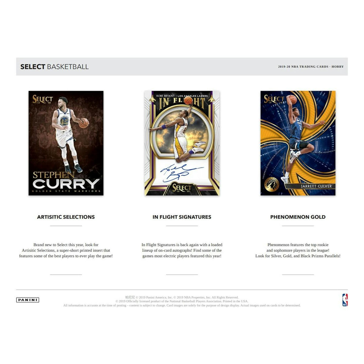 2019/20 Panini Select Basketball Hobby Pack