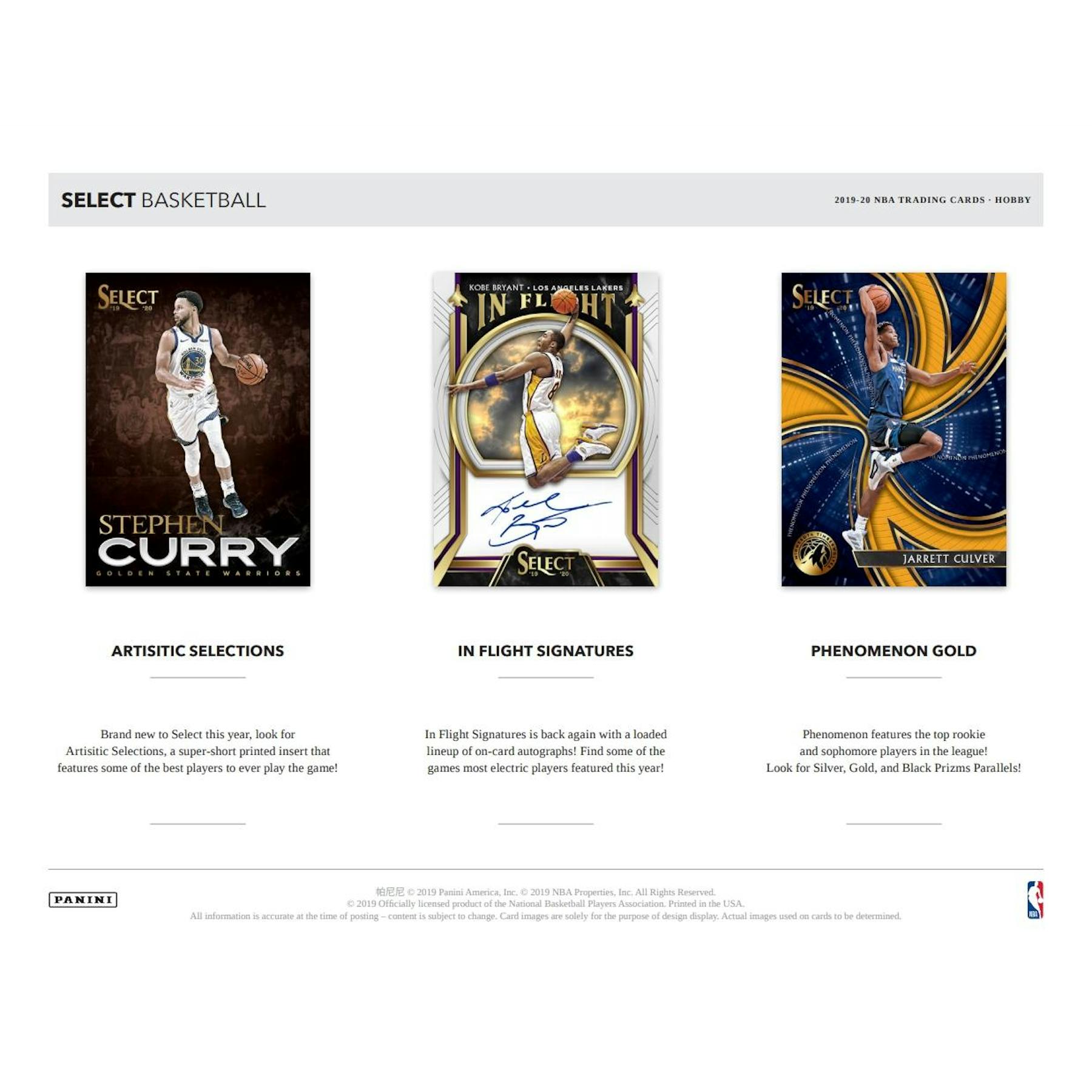 2019/20 Panini Select Basketball Hobby Pack