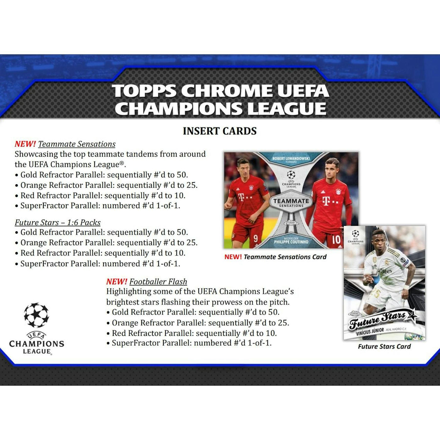 2019/20 Topps Chrome UEFA Champions League Soccer Hobby Box