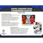 2019/20 Topps Chrome UEFA Champions League Soccer Hobby Box