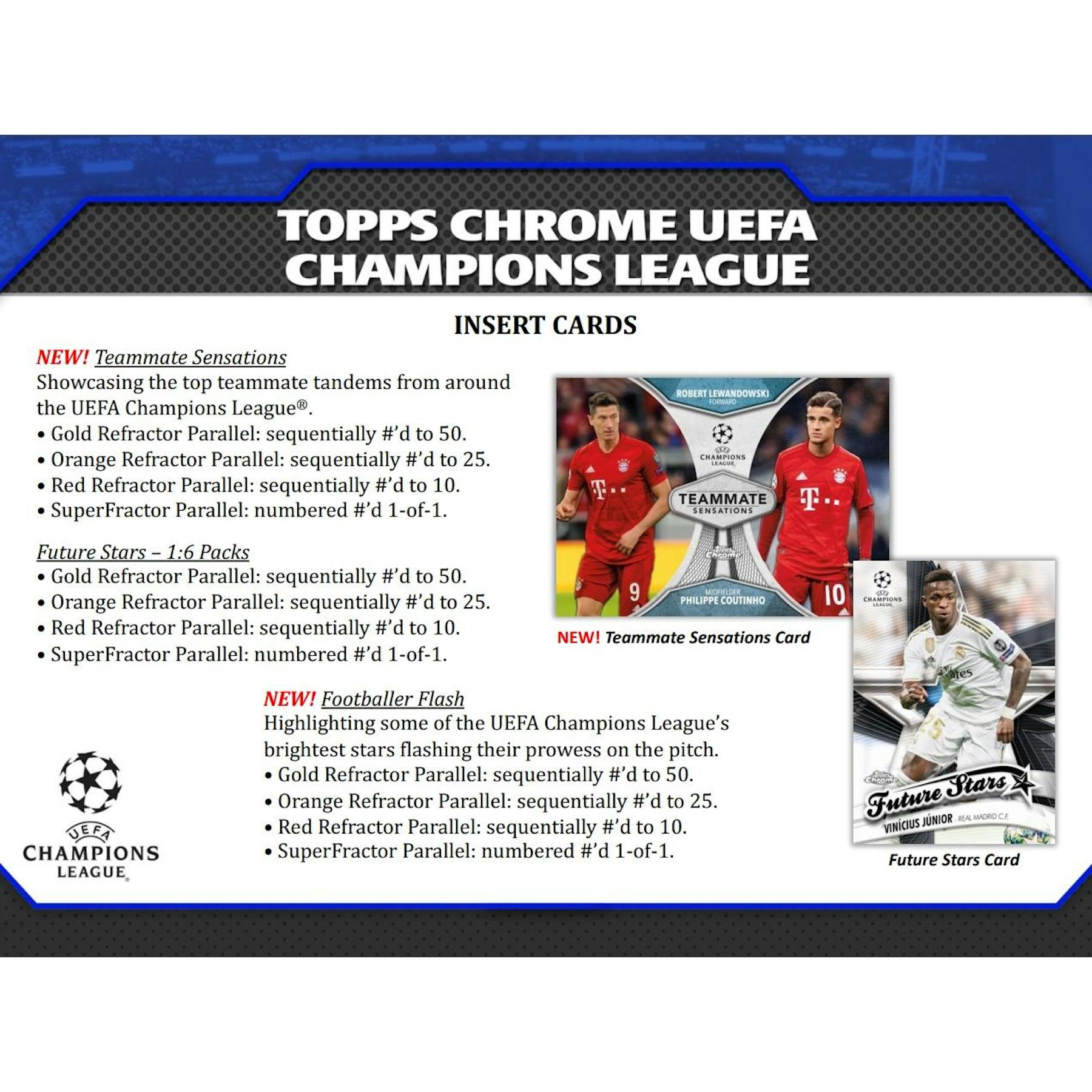2019/20 Topps Chrome UEFA Champions League Soccer Hobby Box