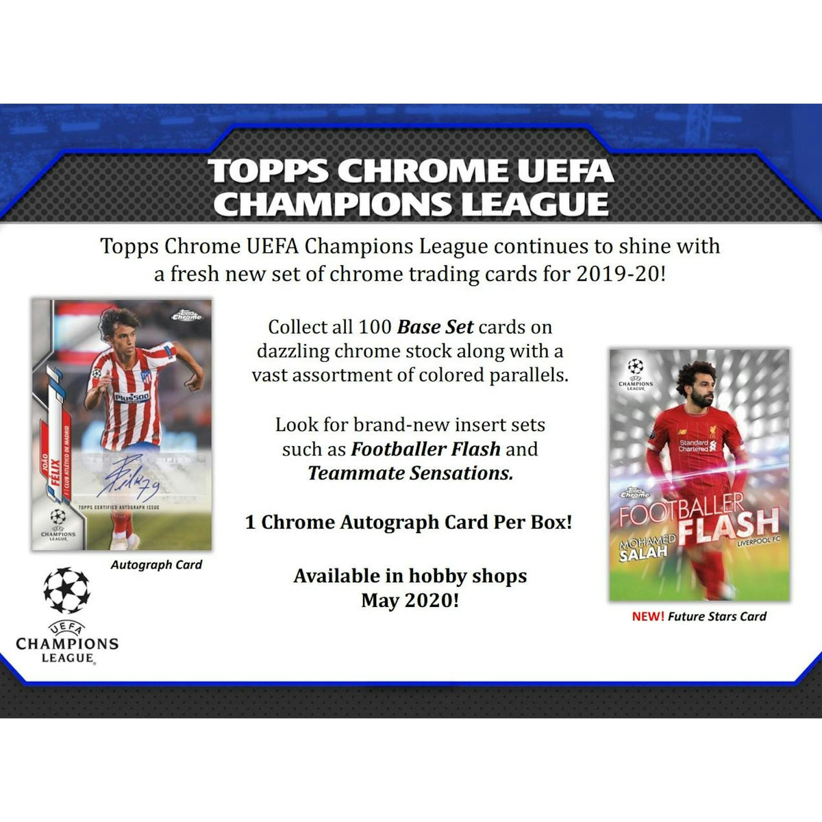 2019/20 Topps Chrome UEFA Champions League Soccer Hobby Box