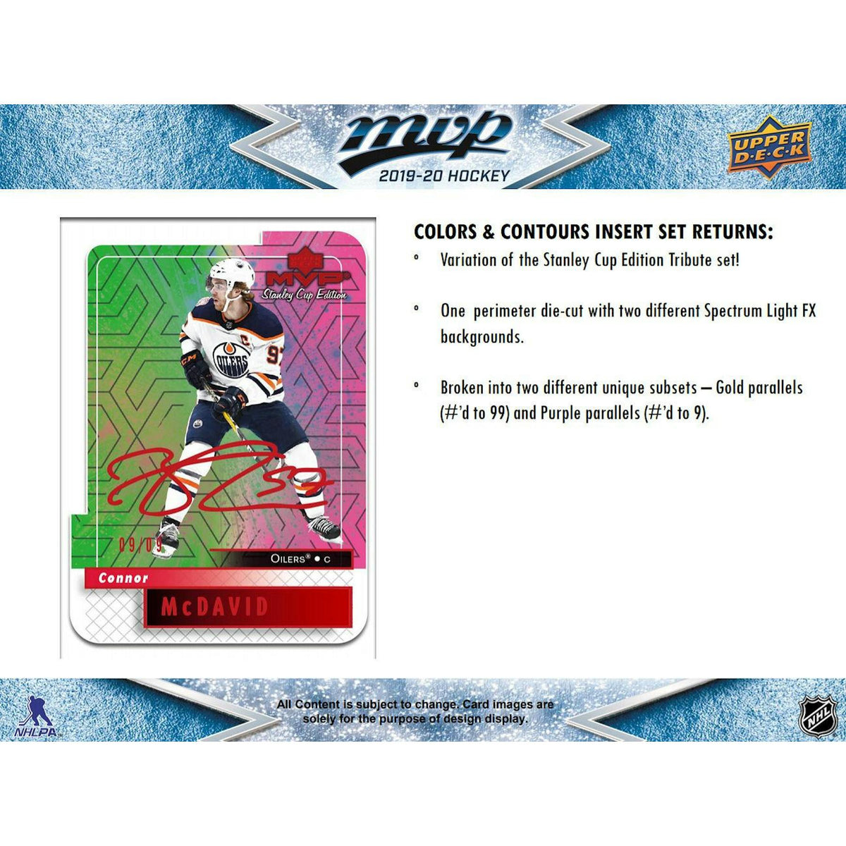 2019/20 Upper Deck MVP Hockey Hobby Pack
