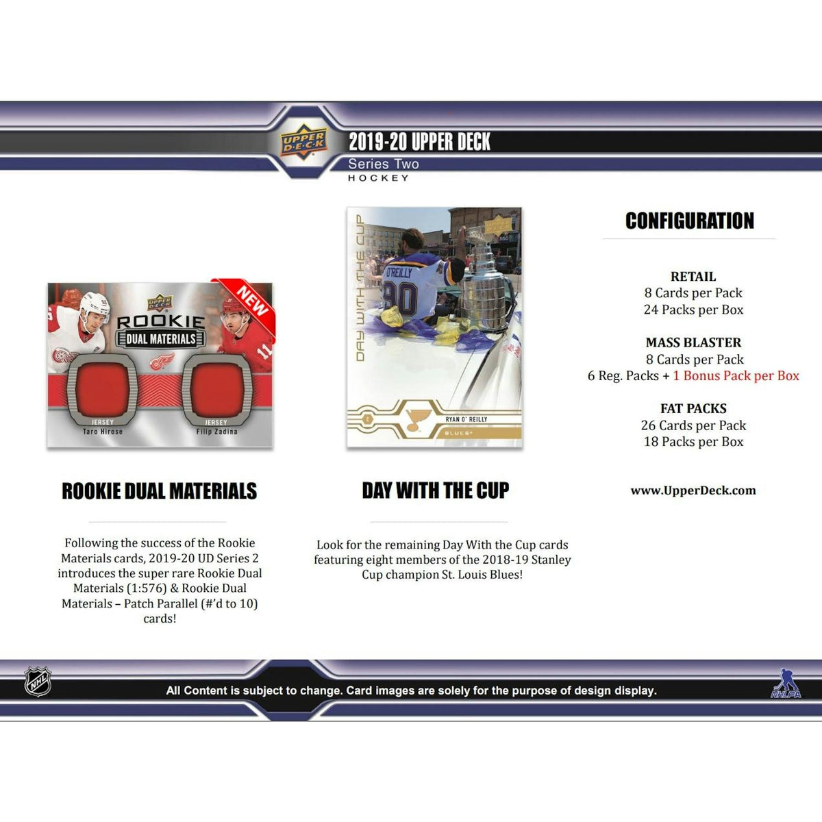 2019/20 Upper Deck Series 2 Hockey Blaster Box (Reed Buy)