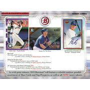 2019 Bowman Baseball Hobby Jumbo 8-Box Case