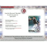 2019 Bowman Baseball Blaster Box (Reed Buy)