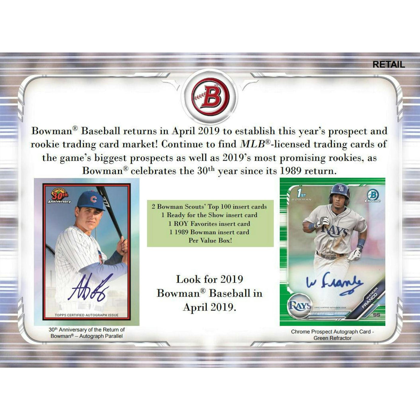 2019 Bowman Baseball Blaster Box (Reed Buy)