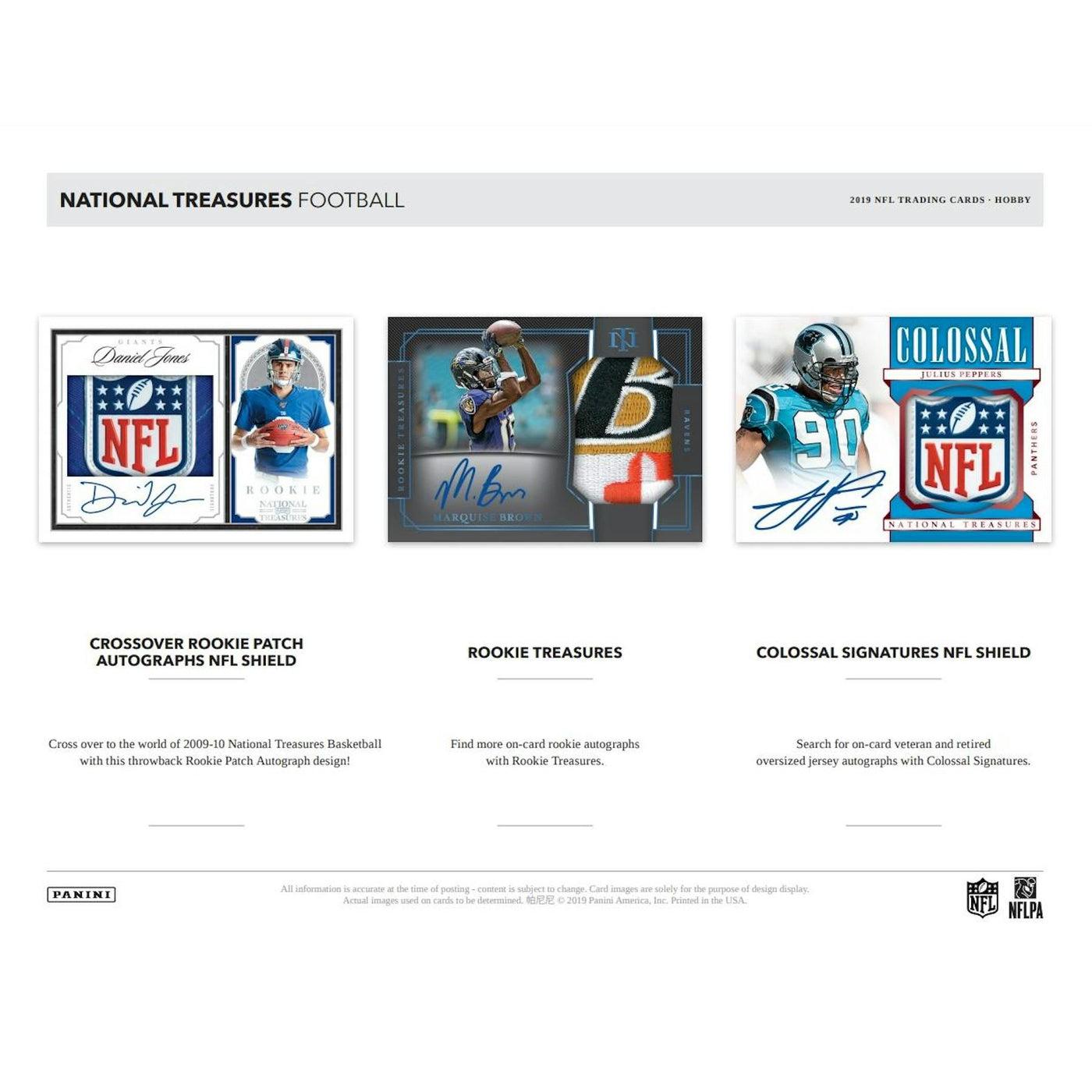 2019 Panini National Treasures Football Hobby Box