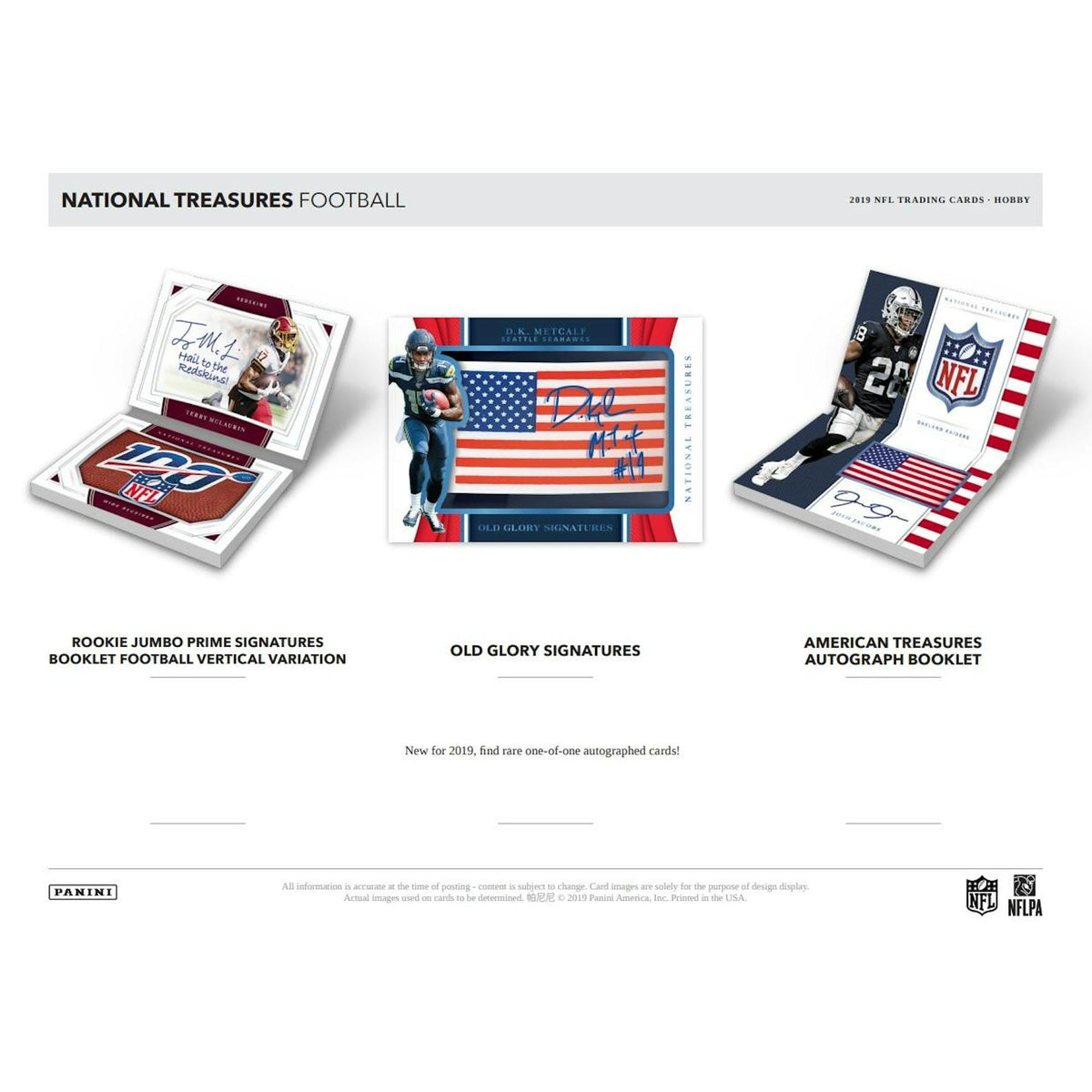 2019 Panini National Treasures Football Hobby Box