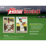 2019 Topps Heritage Baseball Retail Pack