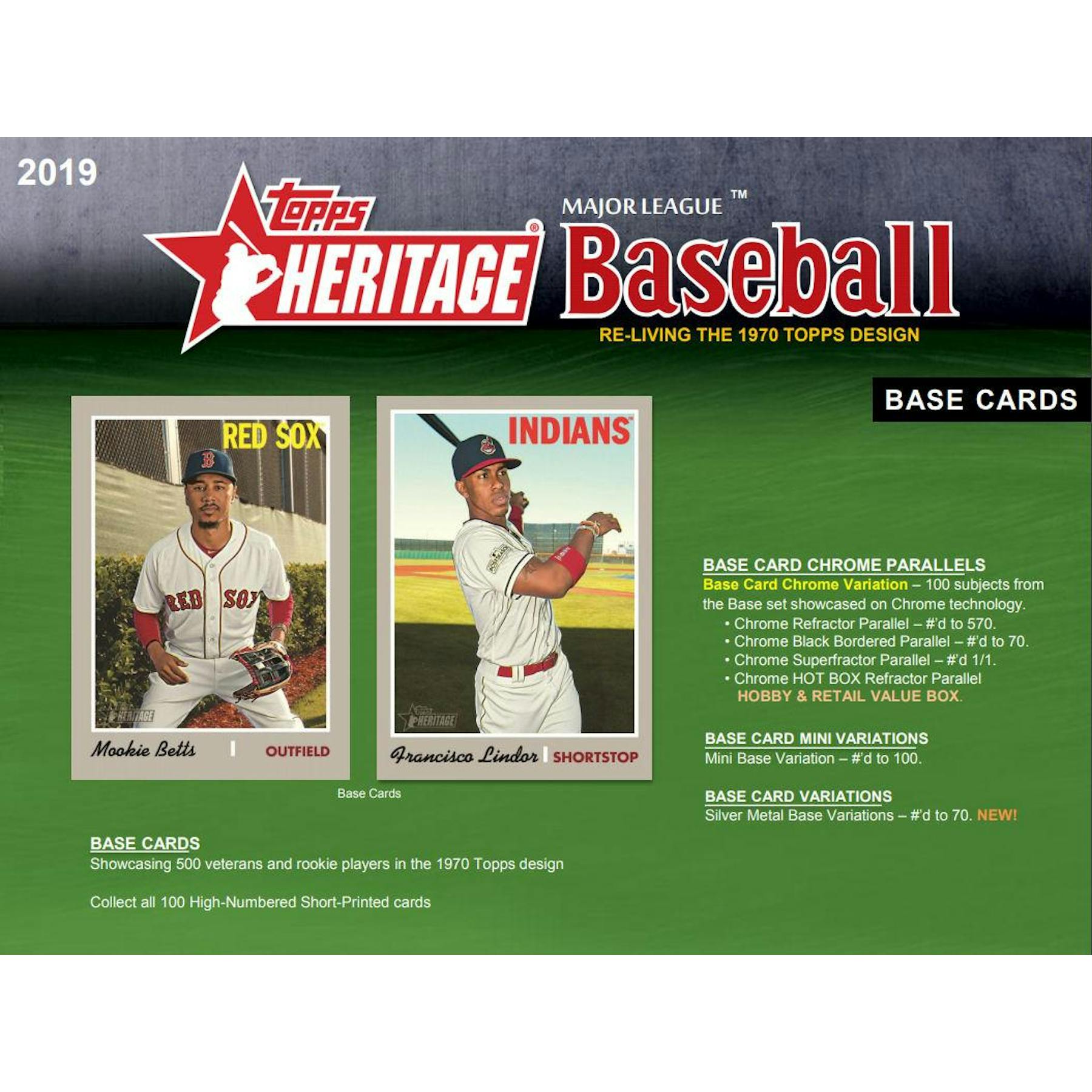 2019 Topps Heritage Baseball Retail Pack