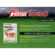 2019 Topps Heritage Baseball Retail Pack