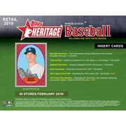 2019 Topps Heritage Baseball Retail Pack