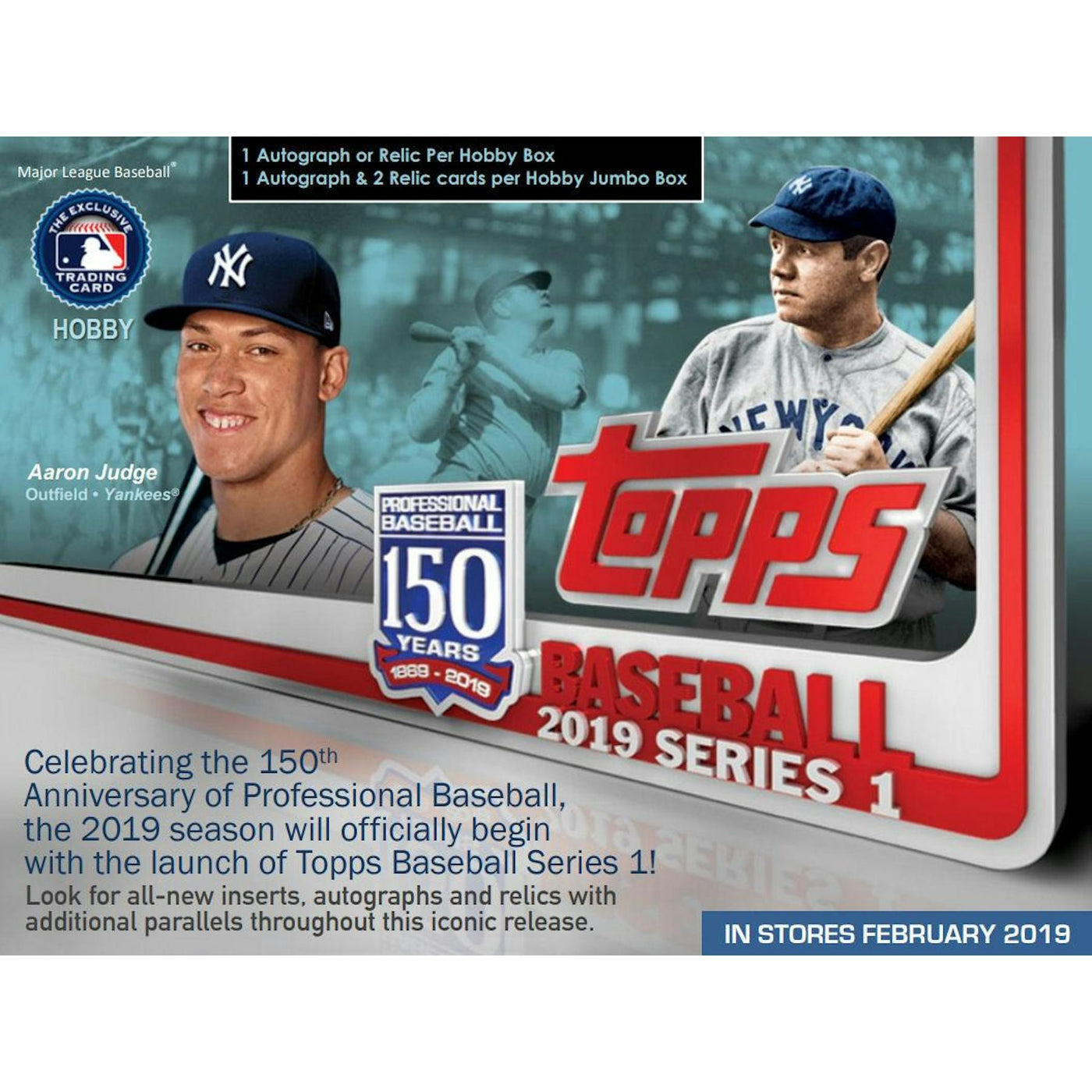2019 Topps Series 1 Baseball Hobby Jumbo Box