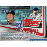 2019 Topps Series 1 Baseball Hobby Jumbo Box