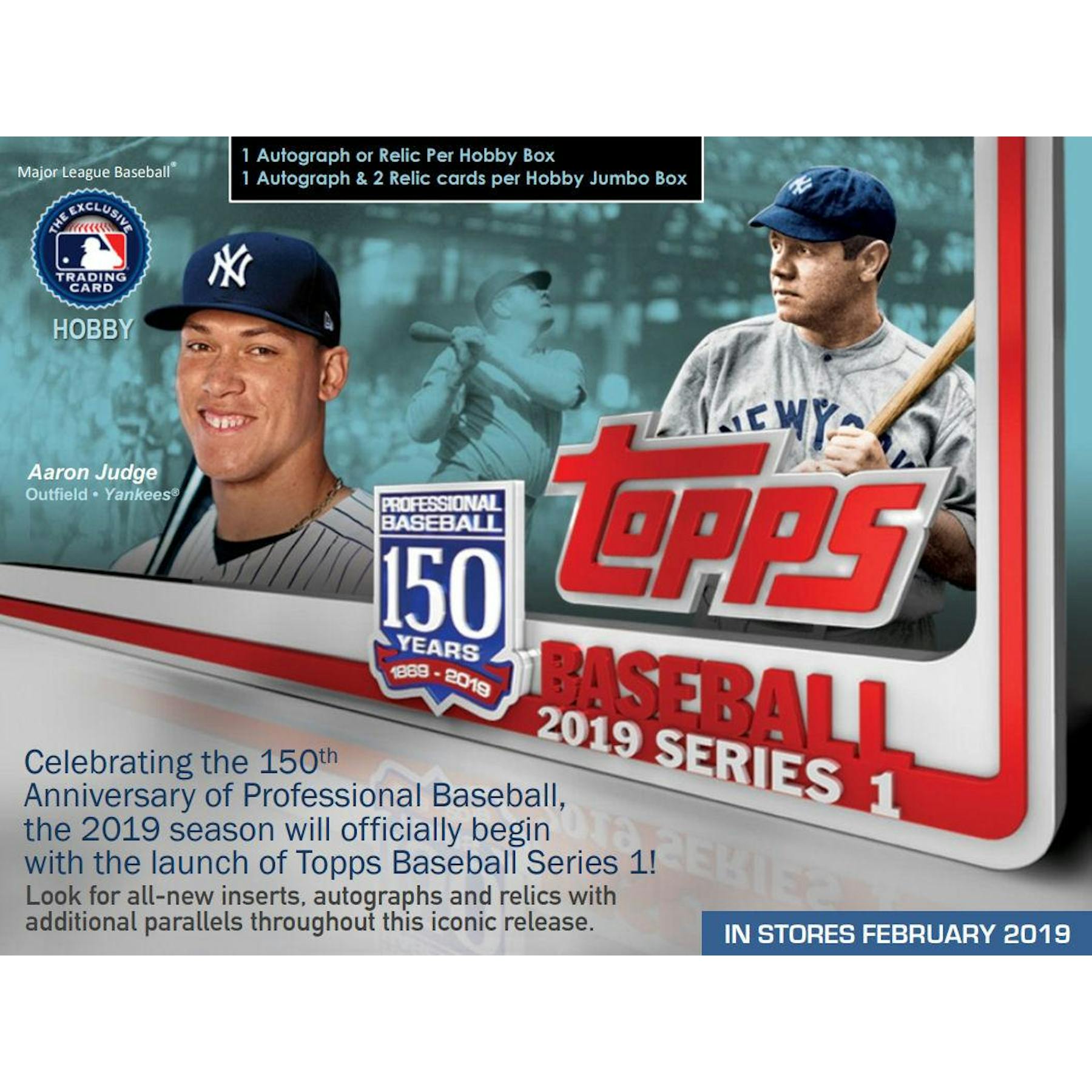 2019 Topps Series 1 Baseball Hobby Jumbo Box