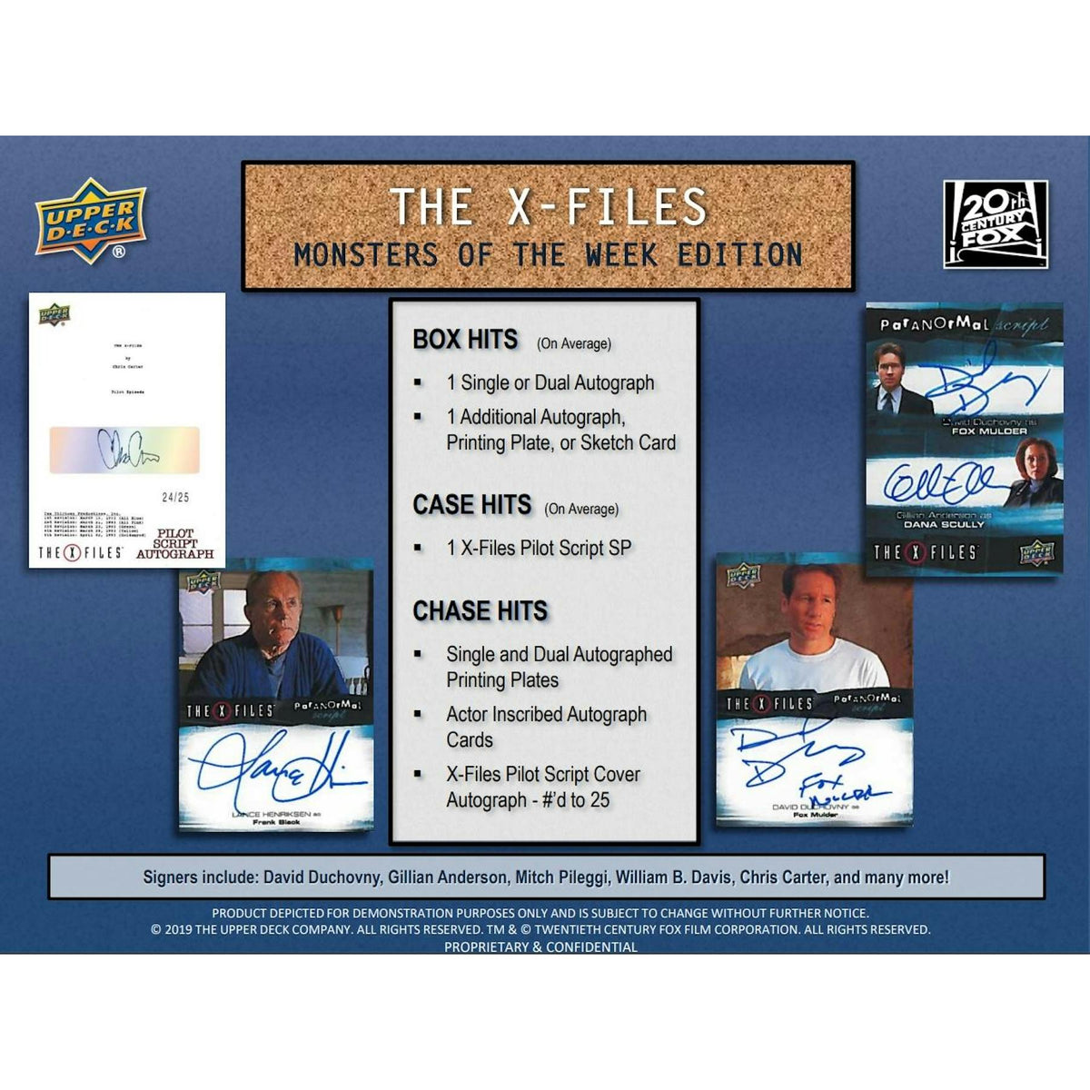 2024 Upper Deck The X-Files: Monsters of the Week Trading Cards 12-Box Case