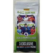 2020/21 Panini Prizm Premier League EPL Soccer Jumbo Value Box (Red White & Blue Prizms!)