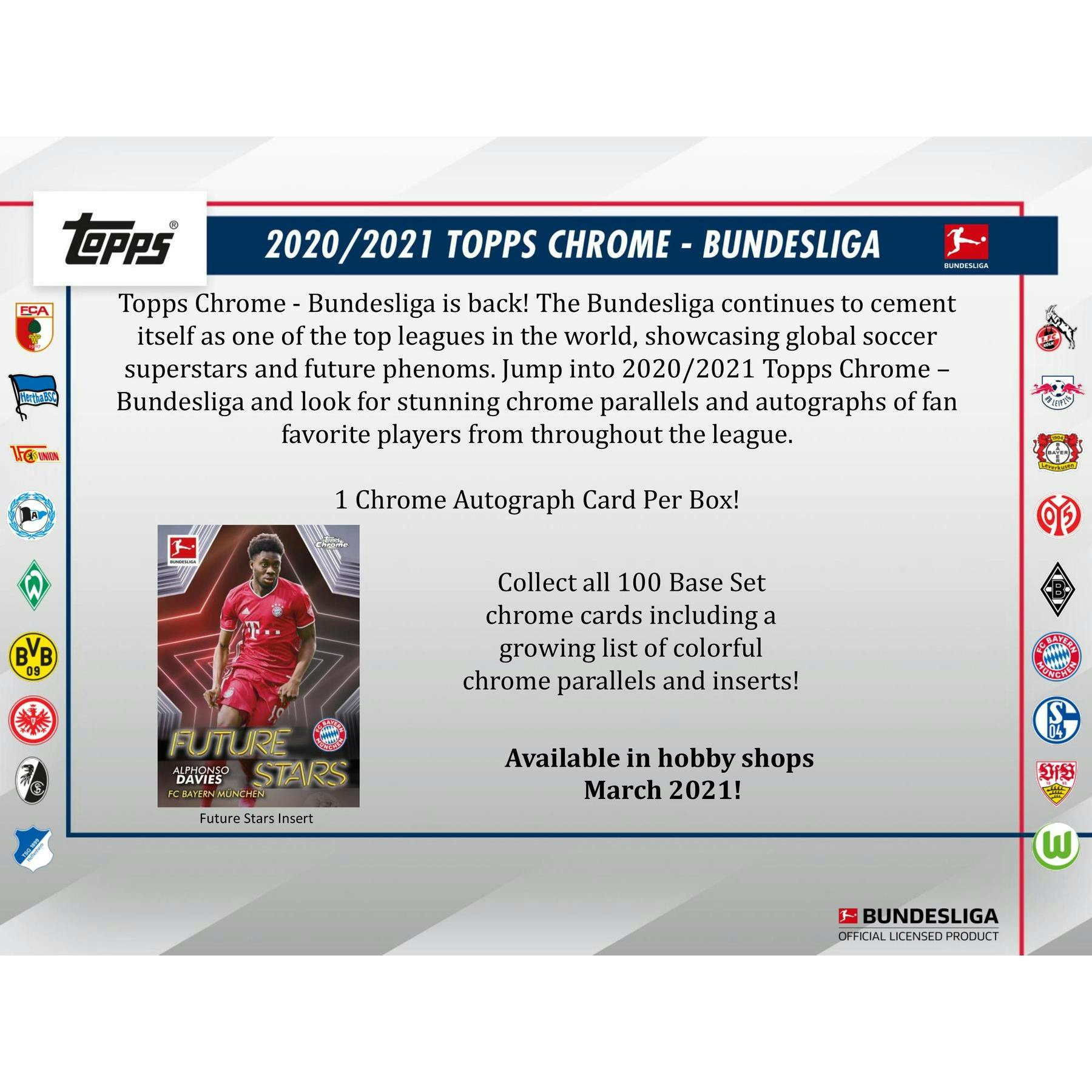 2020/21 Topps Chrome Bundesliga Soccer Hobby Box