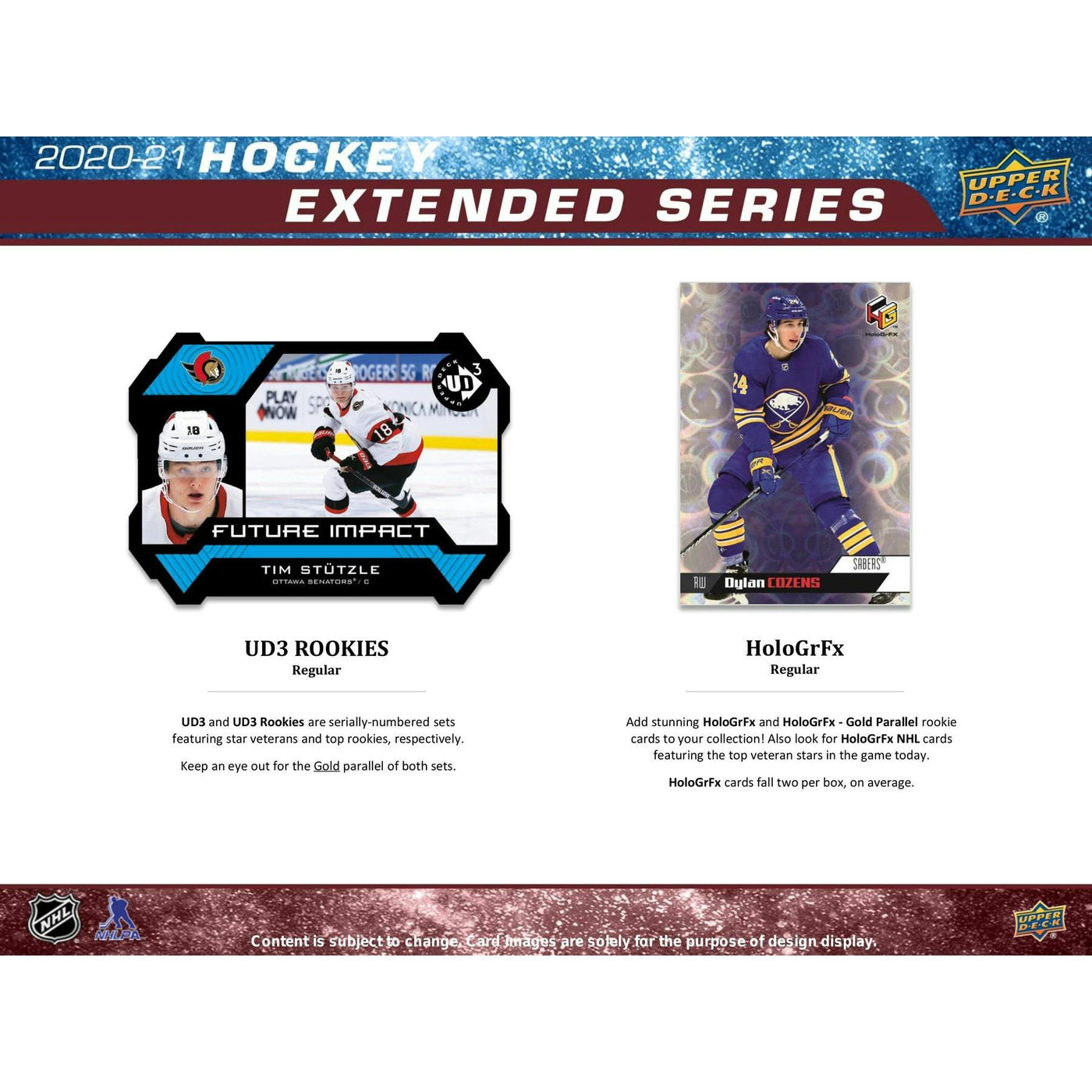 2020/21 Upper Deck Extended Series Hockey Hobby Box