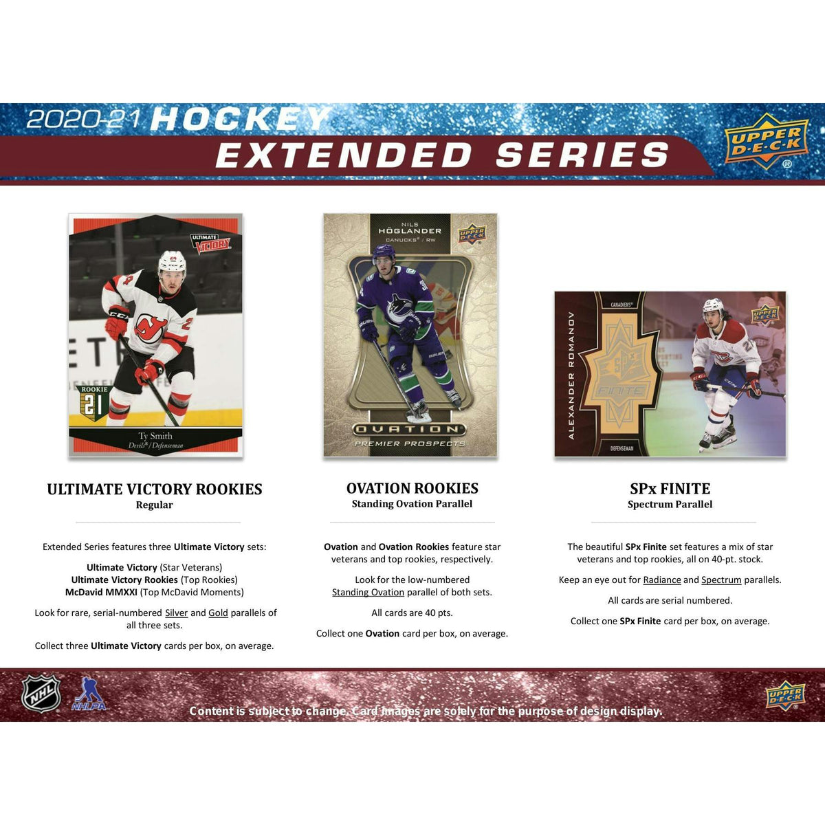 2020/21 Upper Deck Extended Series Hockey Hobby 12-Box Case