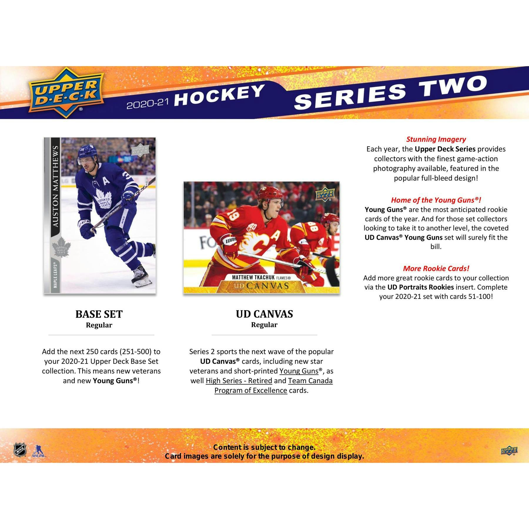 2020/21 Upper Deck Series 2 Hockey 24-Pack Retail Box