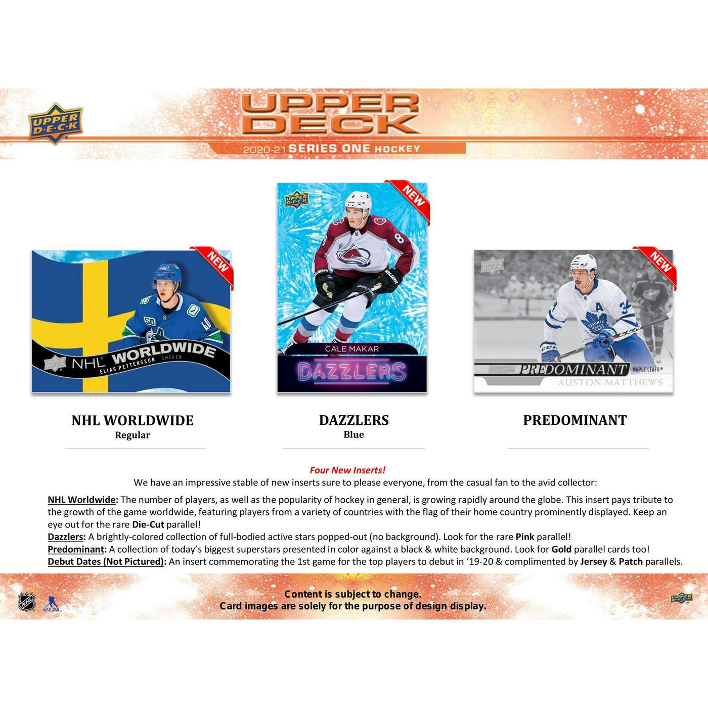 2020/21 Upper Deck Series 1 Hockey Hobby Box
