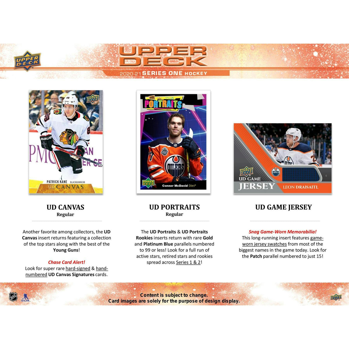 2020/21 Upper Deck Series 1 Hockey Hobby Box