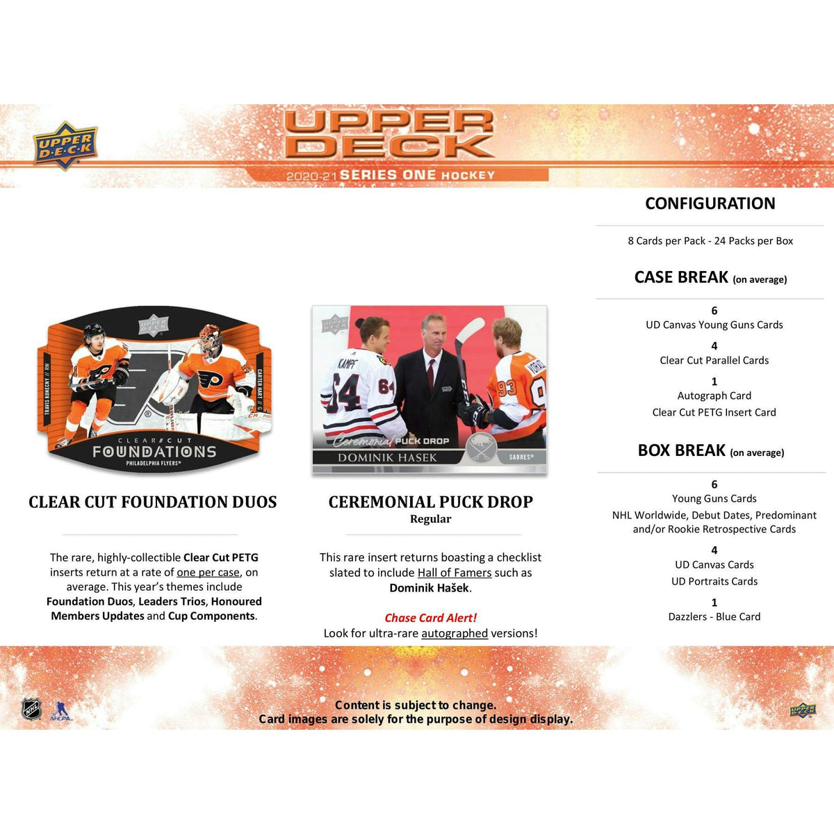 2020/21 Upper Deck Series 1 Hockey Hobby Box