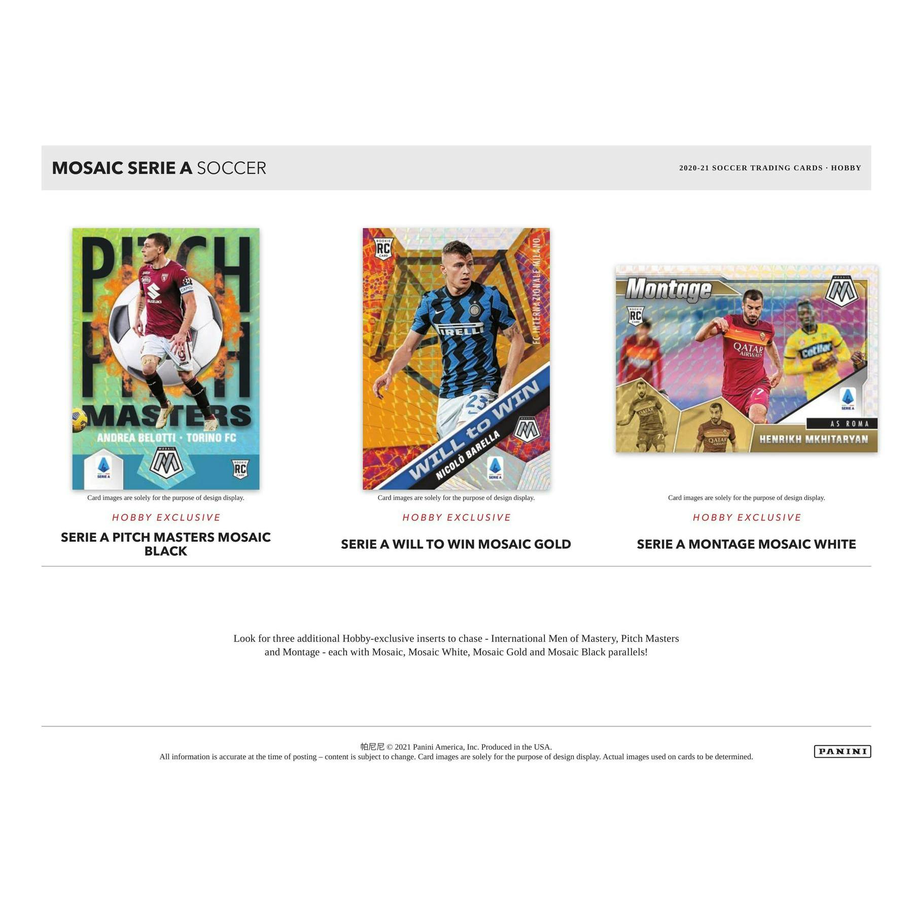 2020/21 Panini Mosaic Serie A Soccer Hobby Box