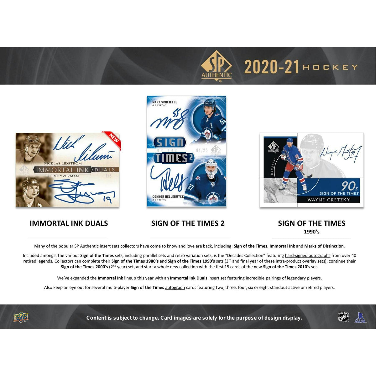 2020/21 Upper Deck SP Authentic Hockey Hobby Box