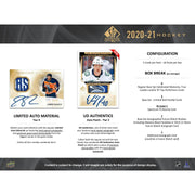 2020/21 Upper Deck SP Authentic Hockey Hobby Box