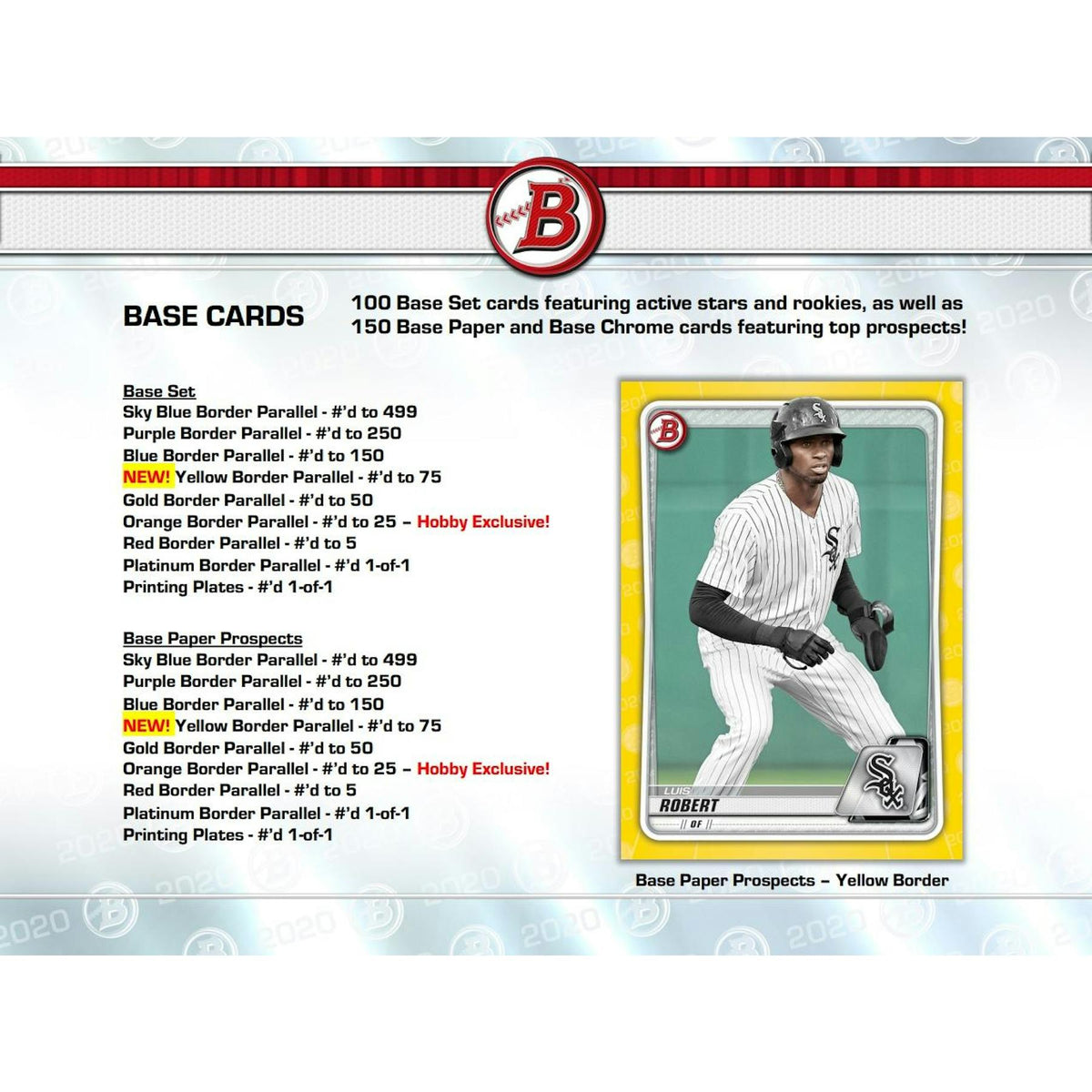 2020 Bowman Baseball Hobby Box
