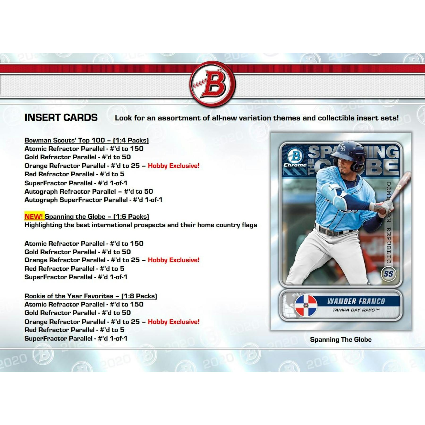 2020 Bowman Baseball Hobby Box