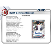 2021 Bowman Baseball Hobby Jumbo Box (Reed Buy)