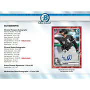 2020 Bowman Chrome Baseball Hobby 12-Box Case