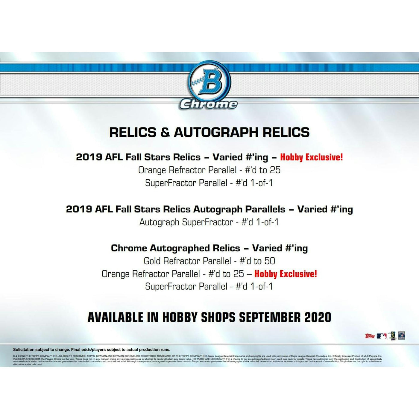 2020 Bowman Chrome Baseball Hobby 12-Box Case
