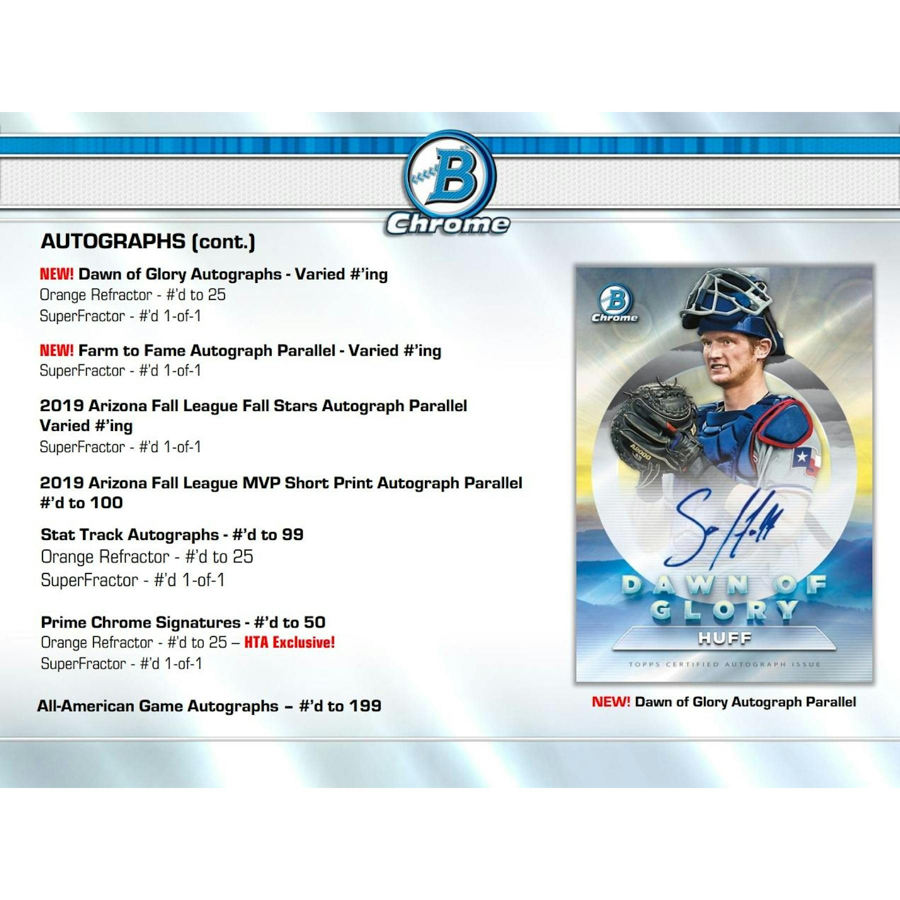 2020 Bowman Chrome Baseball HTA Jumbo Box
